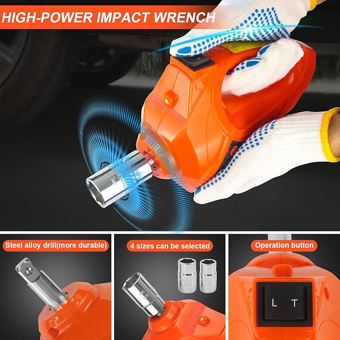 E-HEELP Electric Car Jack Kit 5Ton 12V Hydraulic Car Jack Lift - Image 3