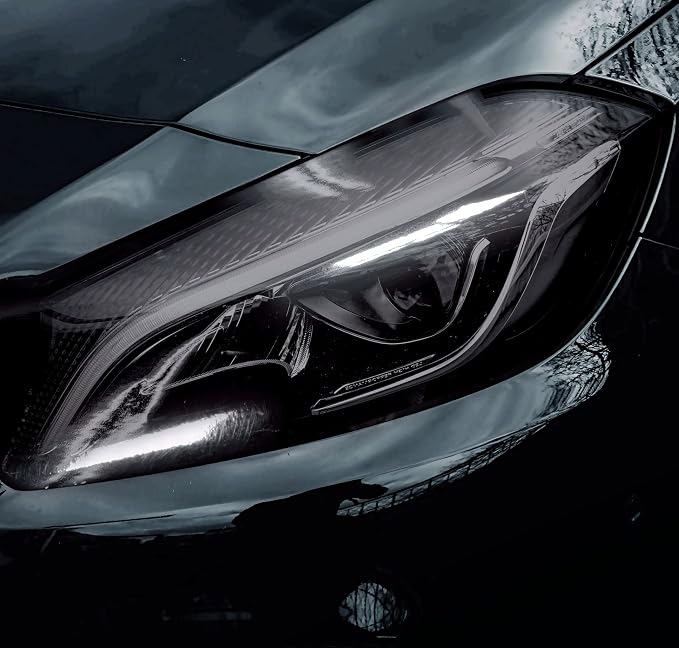 VViViD Smoke Black Adhesive Headlight Wrap Tinting Vinyl 16 Inch x 48 Inch Roll - Image 2