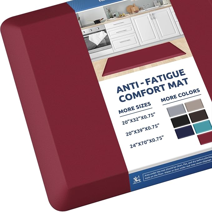 KitchenClouds Kitchen Mat Cushioned Anti Fatigue Rug 20"x39" Waterproof by KitchenClouds