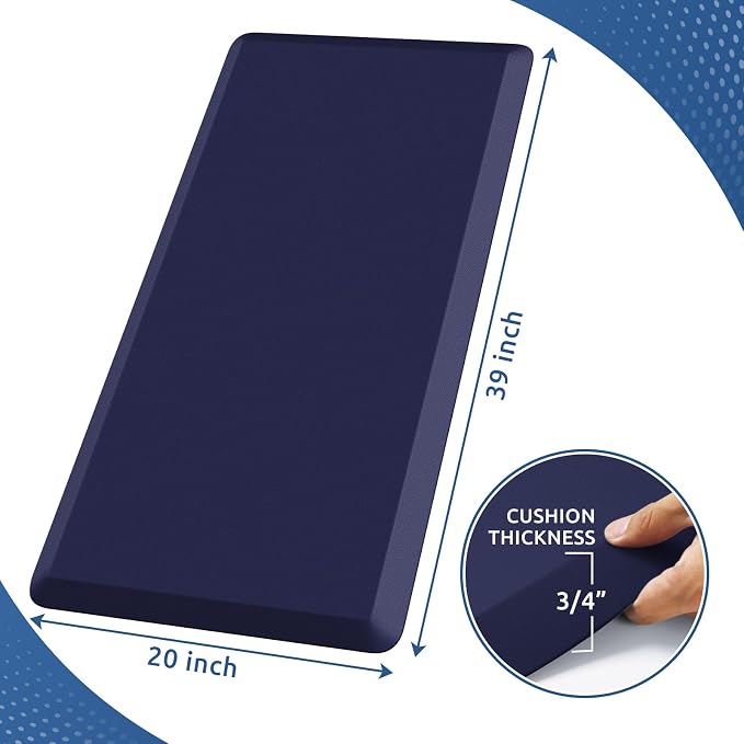 KitchenClouds Kitchen Mat Cushioned Anti Fatigue Rug 24"x70" Waterproof - Image 2