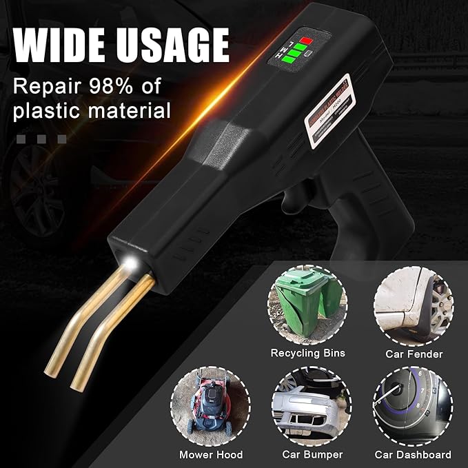 Upgraded 220W Cordless Plastic Welder, USB Rechargeable Cordless Car Bumper - Image 3