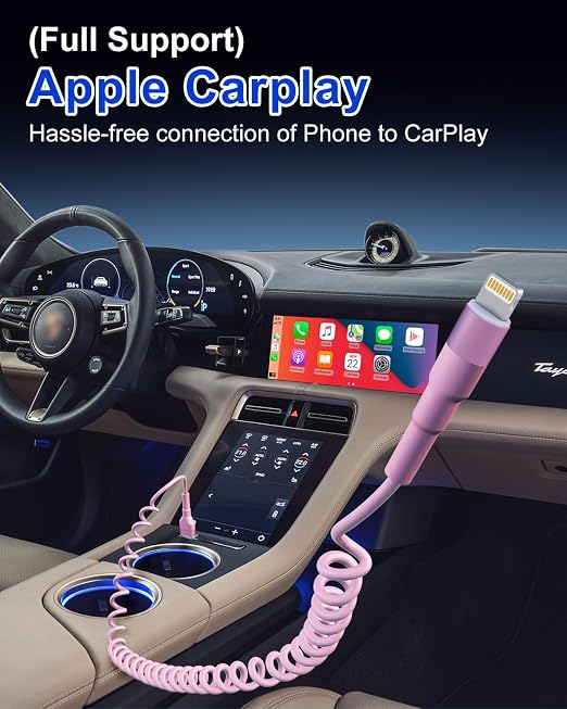 Pink Car Charger Cable - Image 2