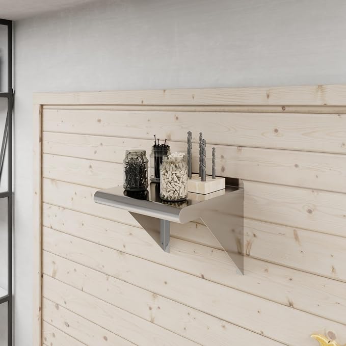 AmGood 12 in. x 12 in. Stainless Steel Wal Mount Shelf. Commercial/Home. Kitchen - Image 8