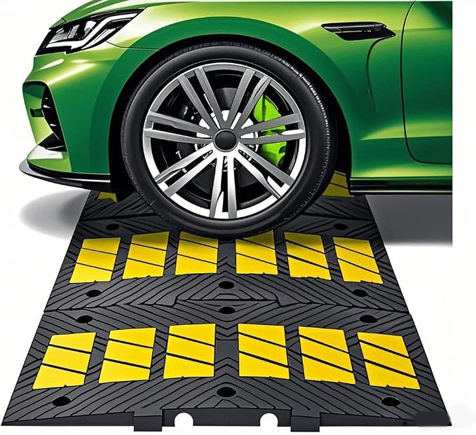 Speed Bumps for Driveway 35"x10"x1.8" Flexible Installation Connect Multiple - Image 7