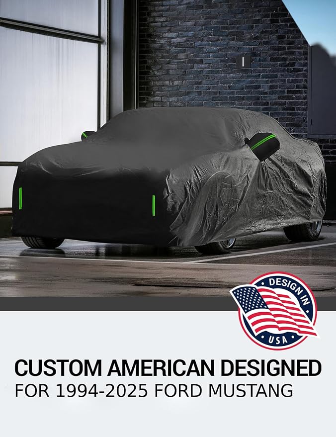Proadsy 2025 Upgrade Car Cover for Ford Mustang 1994-2023 2024 2025, Waterproof - Image 2