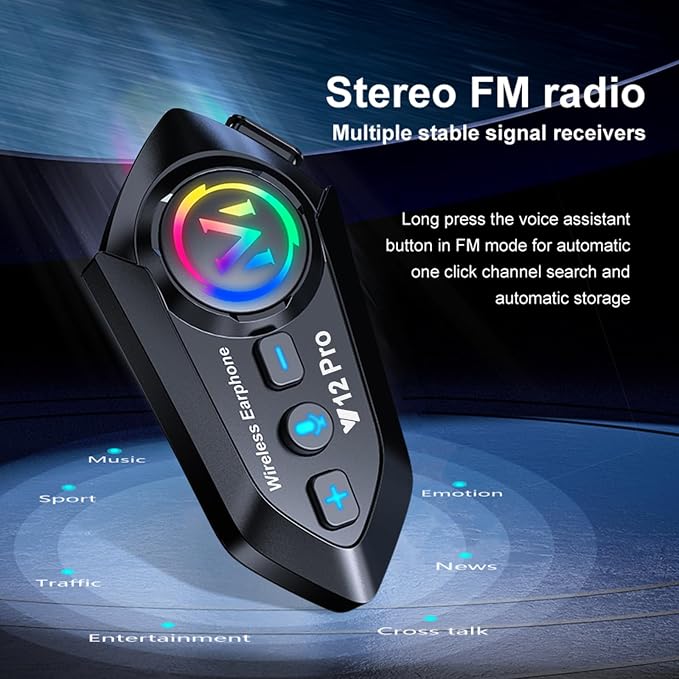 Motorcycle Helmet Headset Speakers Headphones - Image 7