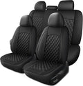 Car Seat Covers Full Set, Breathable and Waterproof Napa Leather Car Seat Cover by HChengkikz