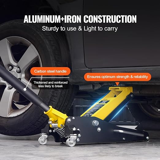 VEVOR Low Profile Floor Jack 2 Ton, Heavy Duty Aluminum Hydraulic Racing Floor - Image 5