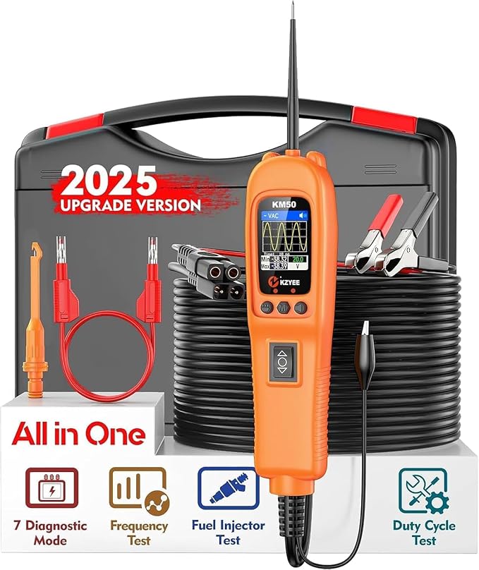 KZYEE KM50 Power Circuit Probe Kit - 12V/24V Automotive Circuit Tester Current by KZYEE