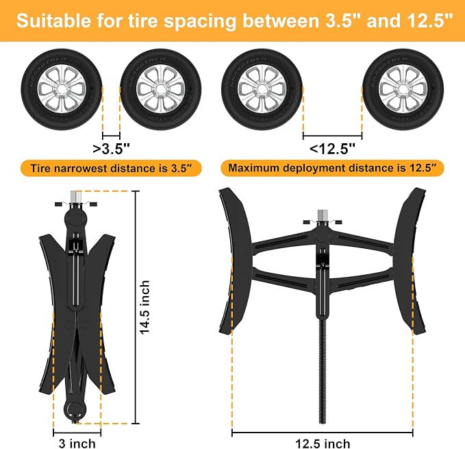 Camper Wheel Chock Stabilizer 2 Sets, Upgraded Side Grain Heavy Duty X-Shaped - Image 2