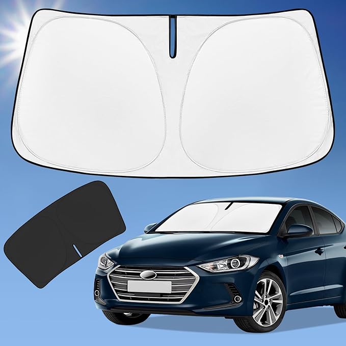 Sun Shade Sunshade for Hyundai Elantra Windshield Cover, 4-Layer Front Window by ZOIBVCARSUNSHADE