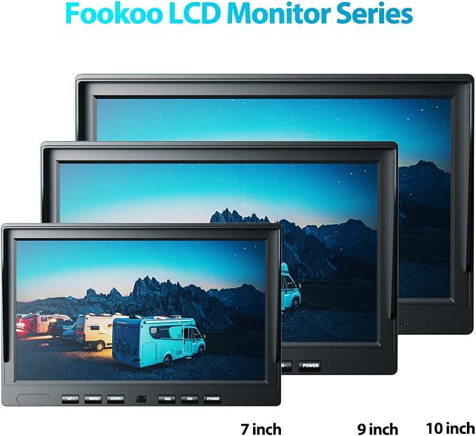 Fookoo Ⅱ 10" 1080P Wired Backup Camera System Kit - Image 8