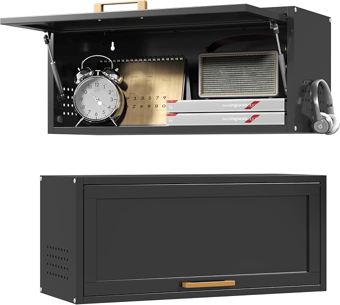 Metal Garage Wall Cabinet, Floating Tool Cabinet by Kooyon