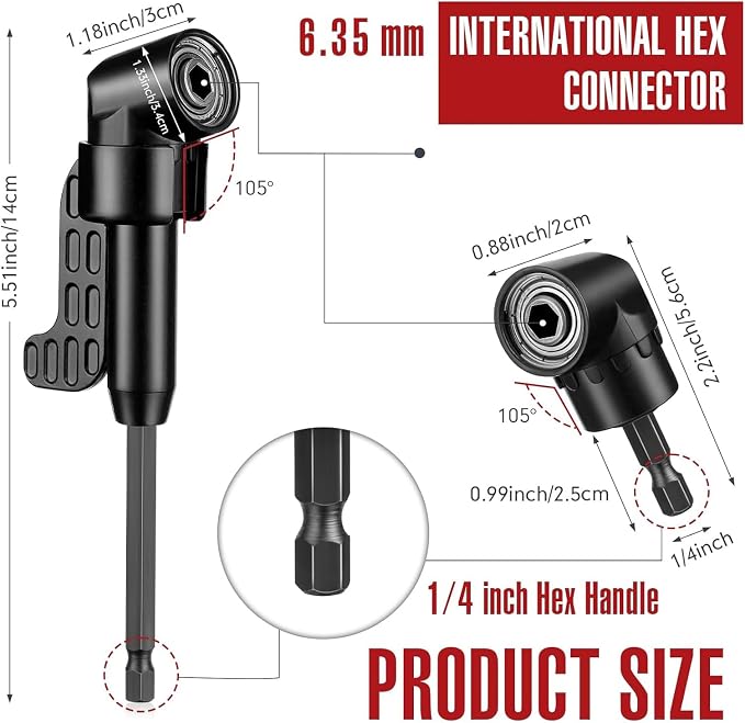 17Pcs Tools Flexible Drill Bit Extension, Include 3Pcs Rotatable Socket Adapter - Image 5