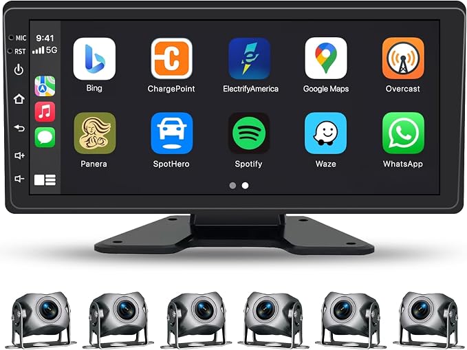 6 Channel Backup Camera System, 1080P Rearview Camera - Image 8