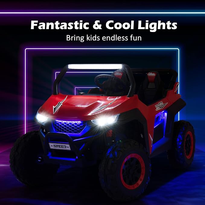 Costzon 2-Seater Ride on Car for Kids, 12V Kids' Electric Vehicles w/Remote - Image 2