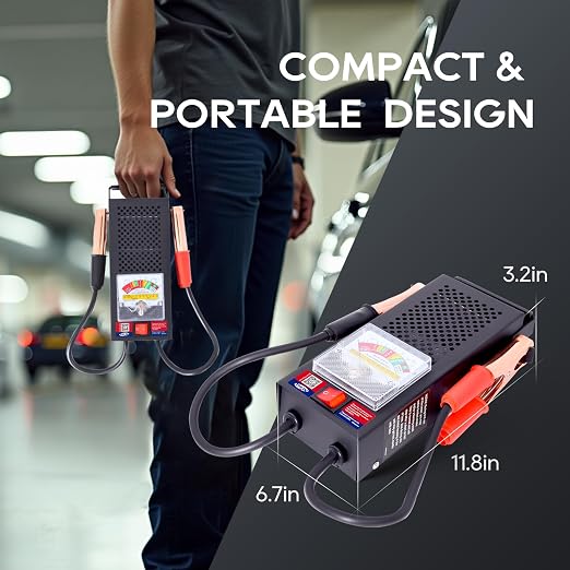TOPDC Car Battery Tester, Battery Load Tester 100-1000 CCA, Automotive Battery - Image 5