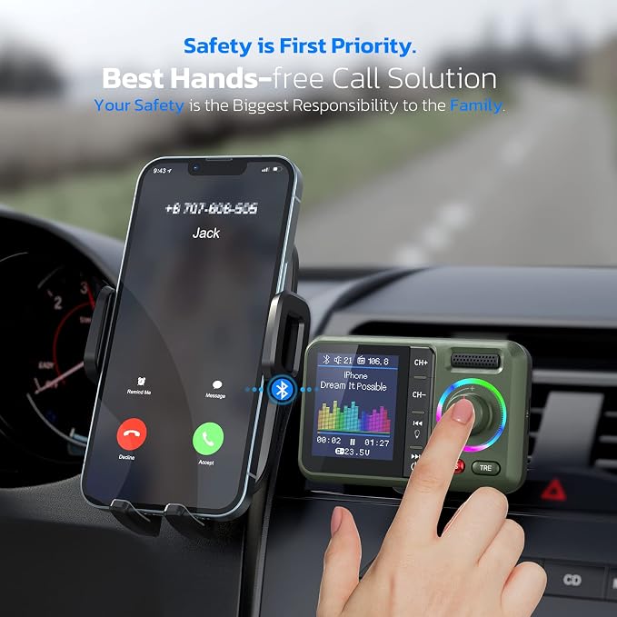 Nulaxy Bluetooth FM Transmitter - Image 4