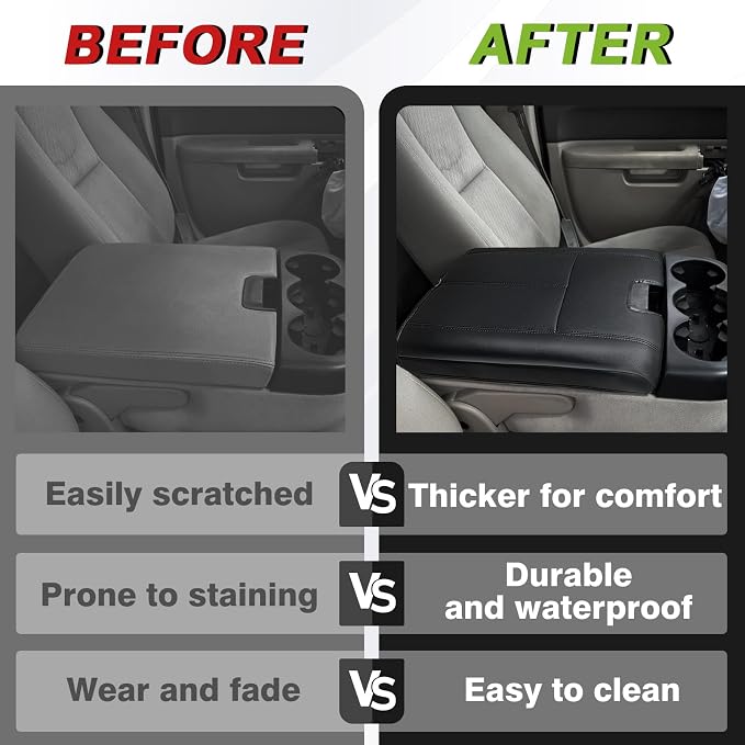 Muslogy Center Console Armrest Cover Compatible - Image 7