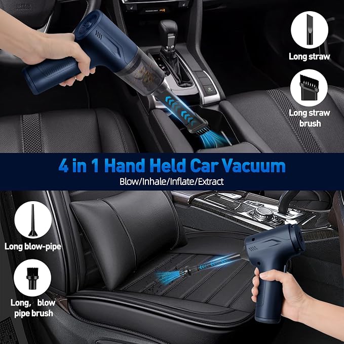 Handheld Car Vacuum Cleaner Cordless, High-Power Brushless 20000PA Mini Hand - Image 5
