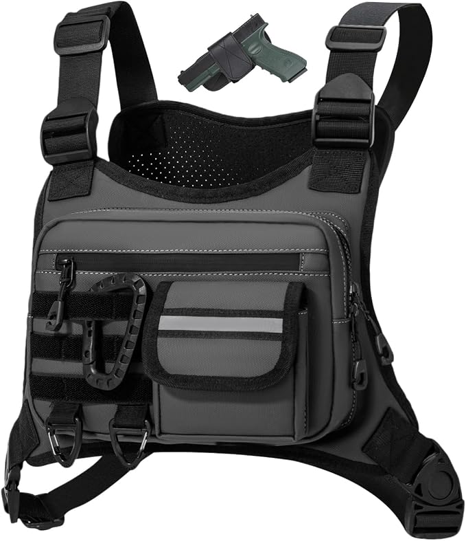 Outdoor Chest Bag For Men, EDC Chest Pack by OutdoorSportsGear