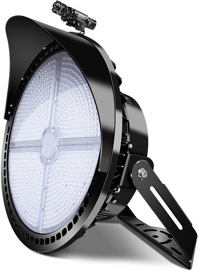 800W Outdoor LED Stadium Lights, Heavy Duty Round Floodlight Super Bright by TOMOURD