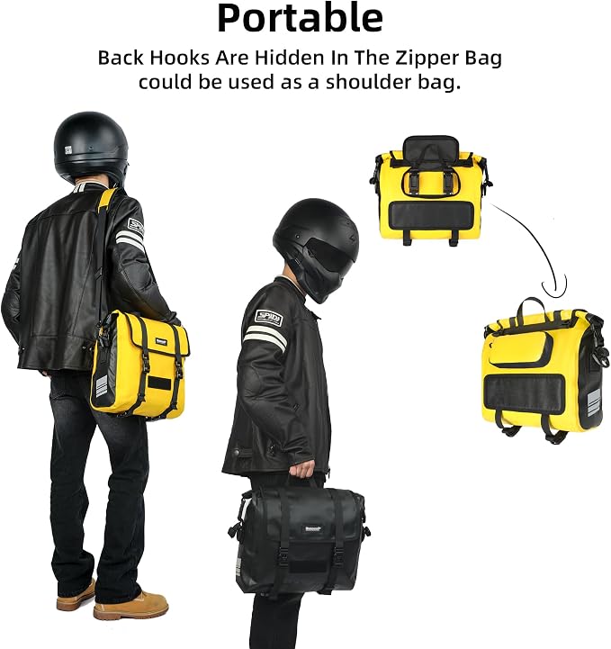 Rhinowalk Motorcycle Saddlebags, Waterproof Quick Release 15L Single Side - Image 3