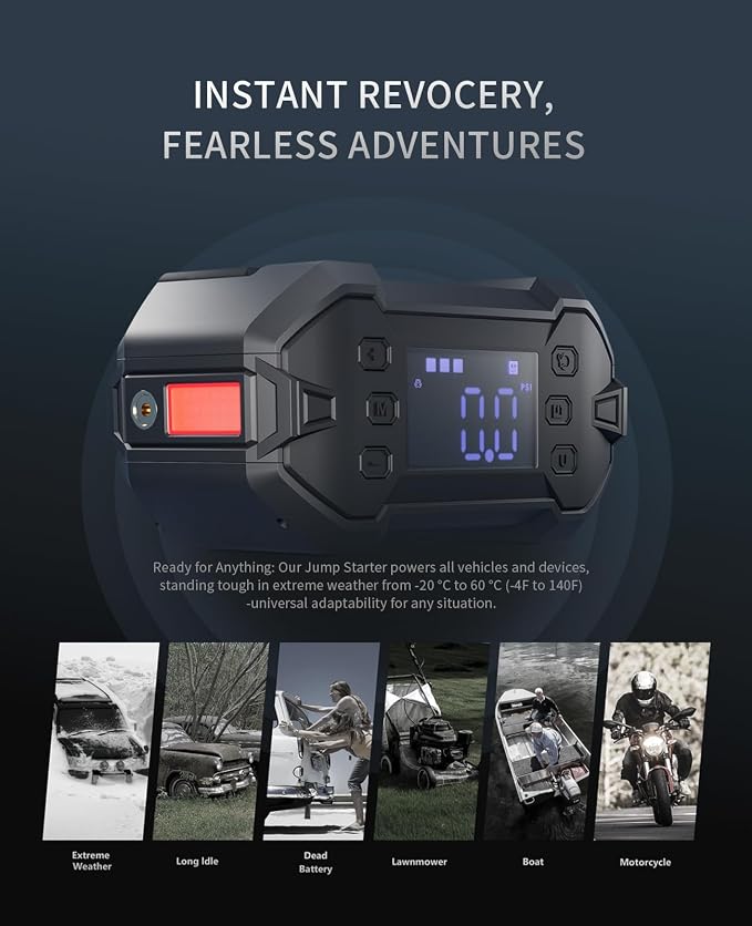 Portable Car Jump Starter 3000A - Image 9