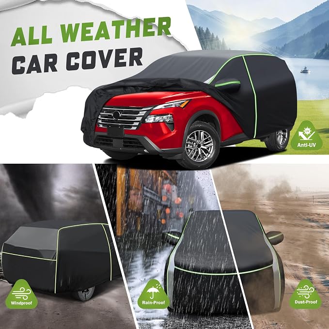 Mixsuper Liner Car Cover for Nissan Rogue 2008-2026, 7 Layers Waterproof All - Image 4