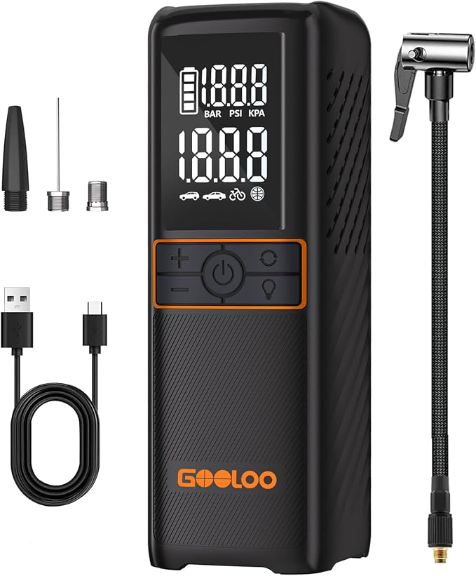 GOOLOO GT160 Tire Inflator Portable Air Compressor, 160PSI Portable Air Pump by GOOLOO