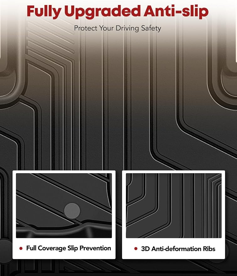 YHTAUTO Floor Mats Fit 2016-2023 Toyota Tacoma Double Only - Image 4