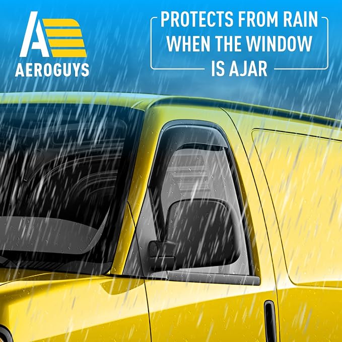 Extra Durable Window Deflectors in-Channel Visors Rain Guards Fit - Image 2