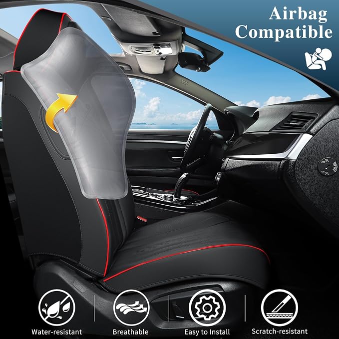 Car Seat Covers Full Set, Leather Seat Covers - Image 4