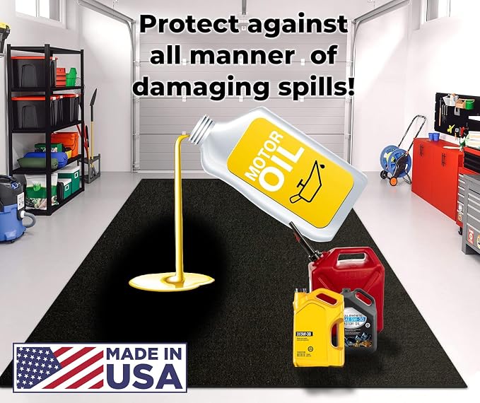 Golf Cart Mat for Garage Floor – Oil Absorbent, Waterproof, Battery Acid - Image 3