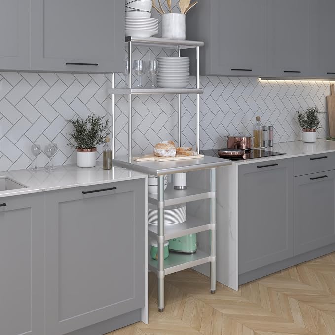 Amgood 24" x 24" Stainless Steel Work Table - Image 5