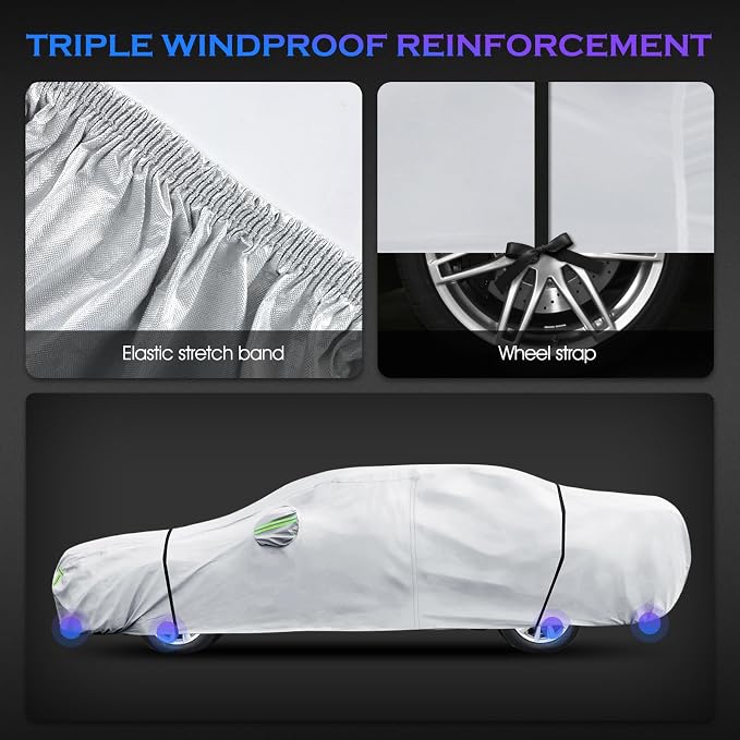 Car Cover Custom Fit for Toyota Camry 1996-2025, Honda Accord 2001-2025 - Image 6
