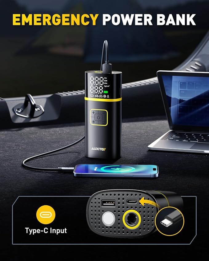 AUXITO Tire Inflator Portable Air Compressor - Image 4