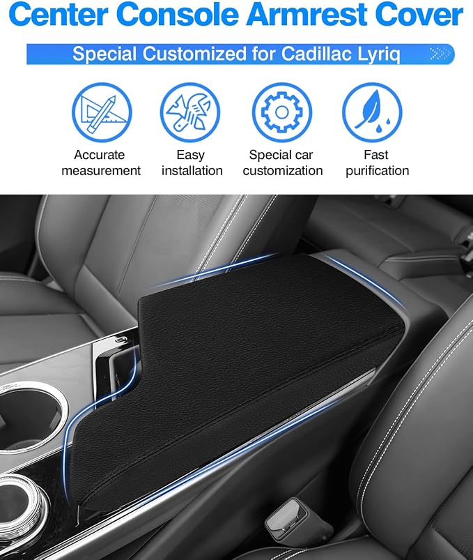 Autorder Center Console Cover for 2023-2025 2026 Cadillac Lyriq Accessories - Image 2
