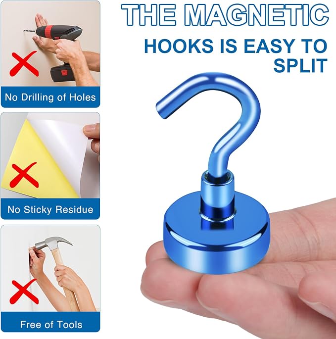 LOVIMAG Cruise Ship Essentials, 80Lb Magnetic Hooks - Image 6