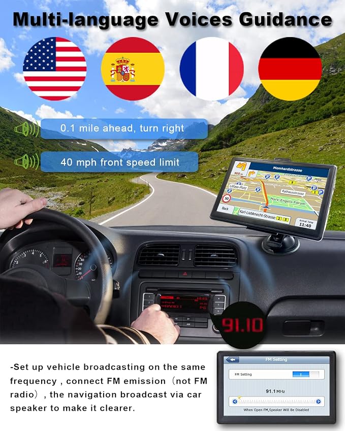 N700 GPS Navigator for Car Truck RV 2025, Truck GPS Commercial Drivers - Image 3