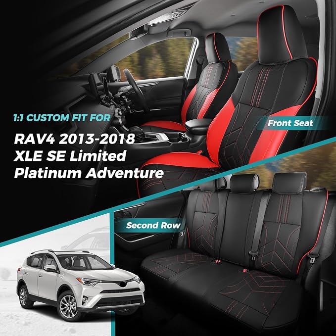 for Toyota RAV4 Seat Covers 2013 2014 2015 2016 2017 2018 RAV 4 XLE SE Limited - Image 7