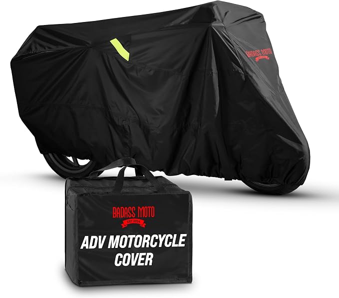Badass Moto Ultimate Large Adventure Motorcycle Cover Waterproof Outdoor by BadassMoto-PowersportsGear