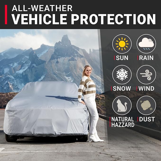 iCarCover Custom Car Cover for Plymouth Roadrunner, Waterproof All-Weather Rain - Image 2