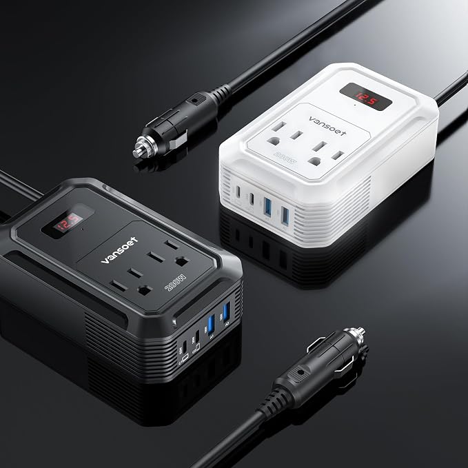 200W Car Power Inverter DC 12V to 110V AC Inverter - Image 2