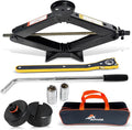 Car Jack Kit with Tesla Pad & Universal Rubber Pad | Scissor Jack by Unknown
