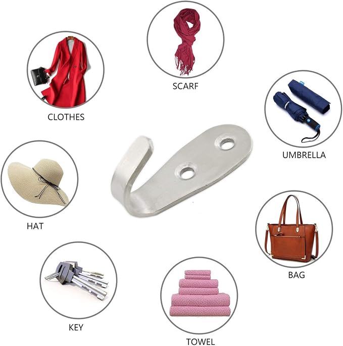 Stainless Steel Coat Hooks - Image 7