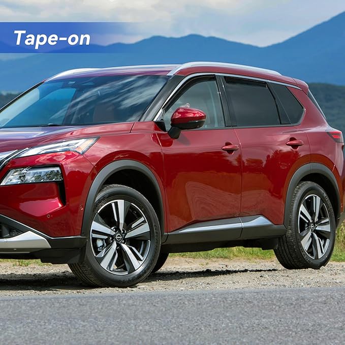 Window Visors Rain Guards for 2021-2025 Nissan Rogue, Out-Channel Window Vent - Image 3