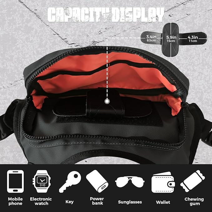 Outdoor Chest Bag For Men, EDC Chest Pack - Image 4