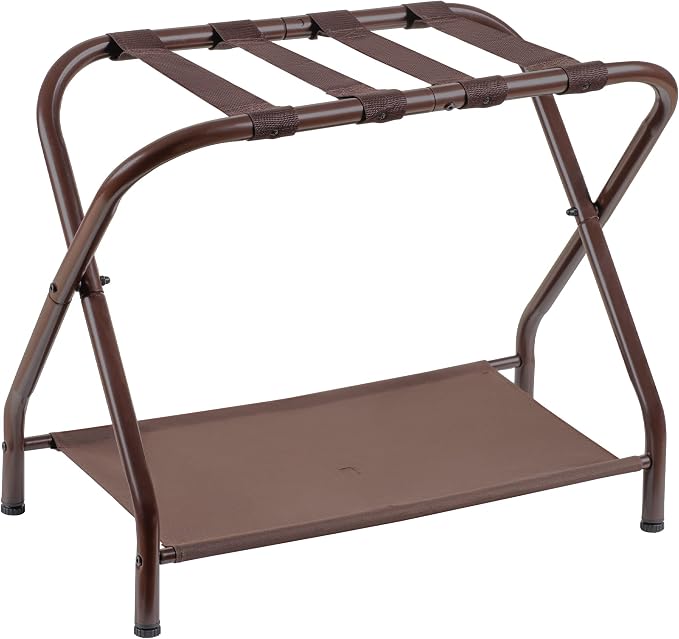 Heybly Luggage Rack, Steel Folding Suitcase Stand by HEYBLY