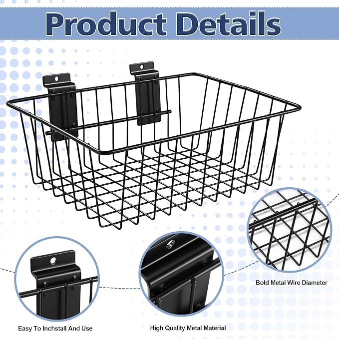 Polmart Heavy Duty Slatwall Basket - Image 3